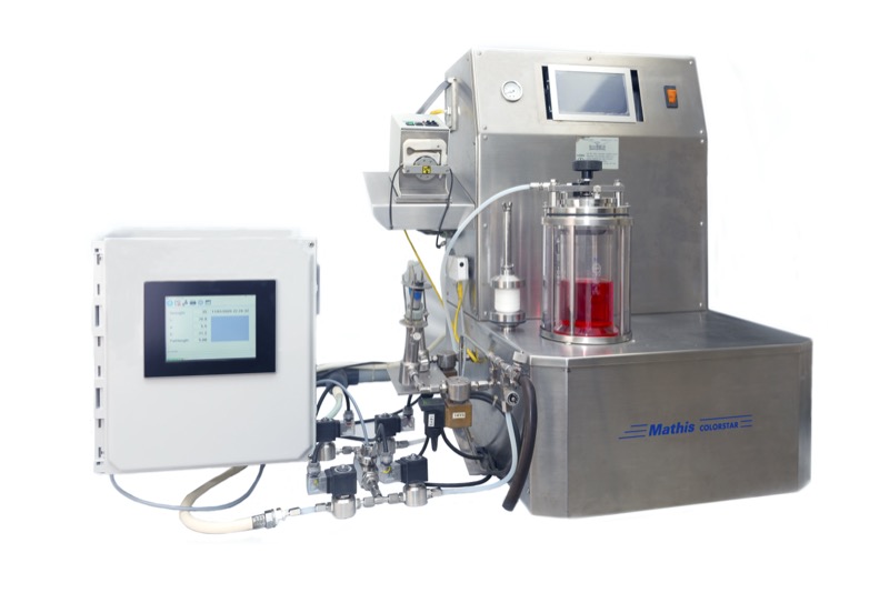 ColorChecker E connected to lab dyeing machine